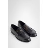 brushed leather loafers