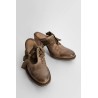 nubuck stone waxed bow mules