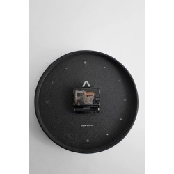 cow leather clock