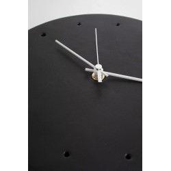 cow leather clock