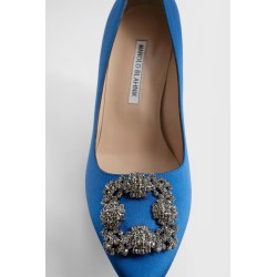 hangisi 90 satin jewel buckle pumps