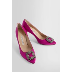 hangisi 90 satin jewel buckle pumps