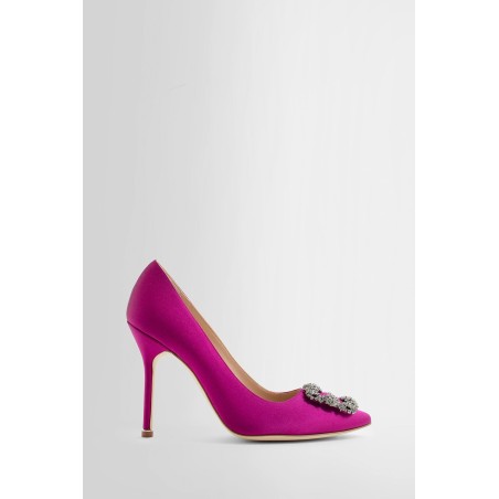 hangisi 105 satin jewel buckle pumps