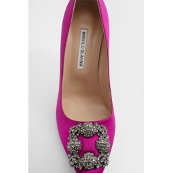 hangisi 105 satin jewel buckle pumps