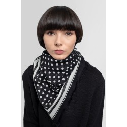 wool and silk polkadot bandana