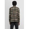 wool and cashmere check shirt