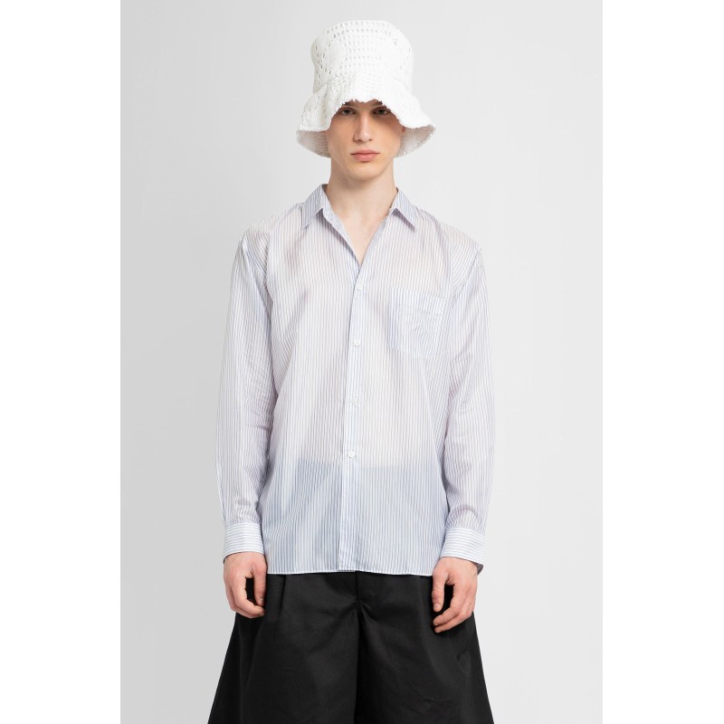 riped satin pocket shirt