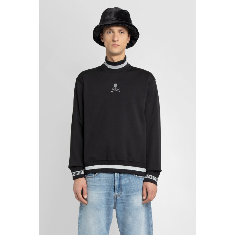 lurex skull turtleneck sweatshirt