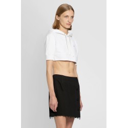 short sleeves cropped sweatshirt