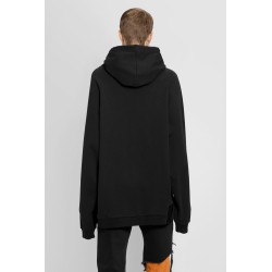 oversized r embroidery hoodie