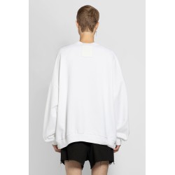 oversized r print crewneck sweatshirt