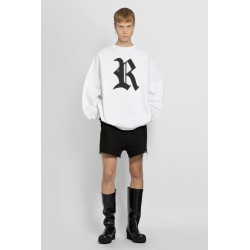 oversized r print crewneck sweatshirt