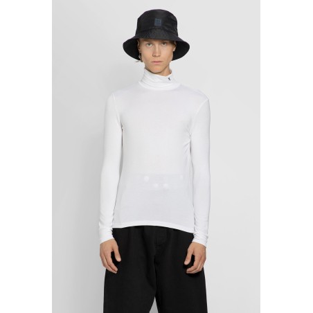 sleeves rs hand sign print turtleneck t-shirt