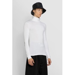 sleeves rs hand sign print turtleneck t-shirt