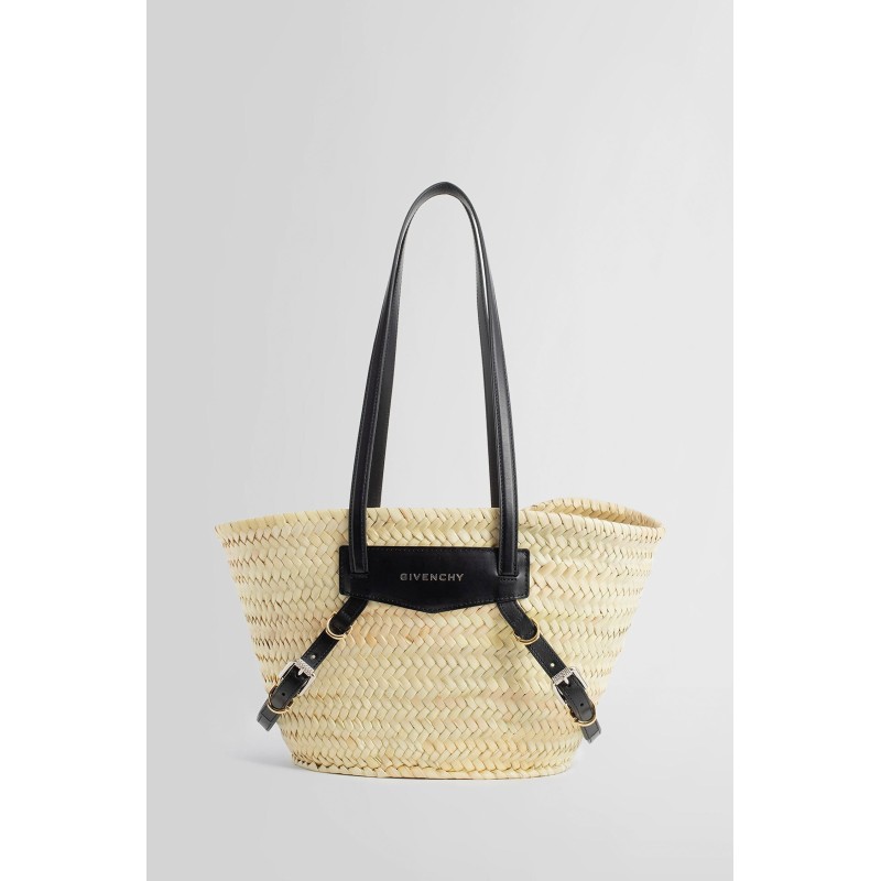 small voyou basket bag in raffia