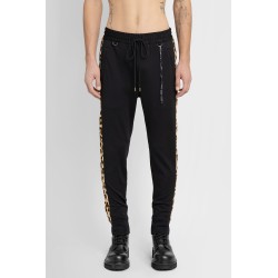 leopard stripe track pants