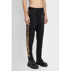 leopard stripe track pants