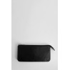 leather zipped long layered purse