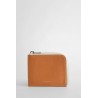 grained leather zip wallet