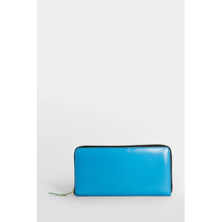 super fluo leather passport wallet