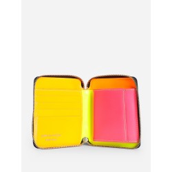 super fluo zip around wallet