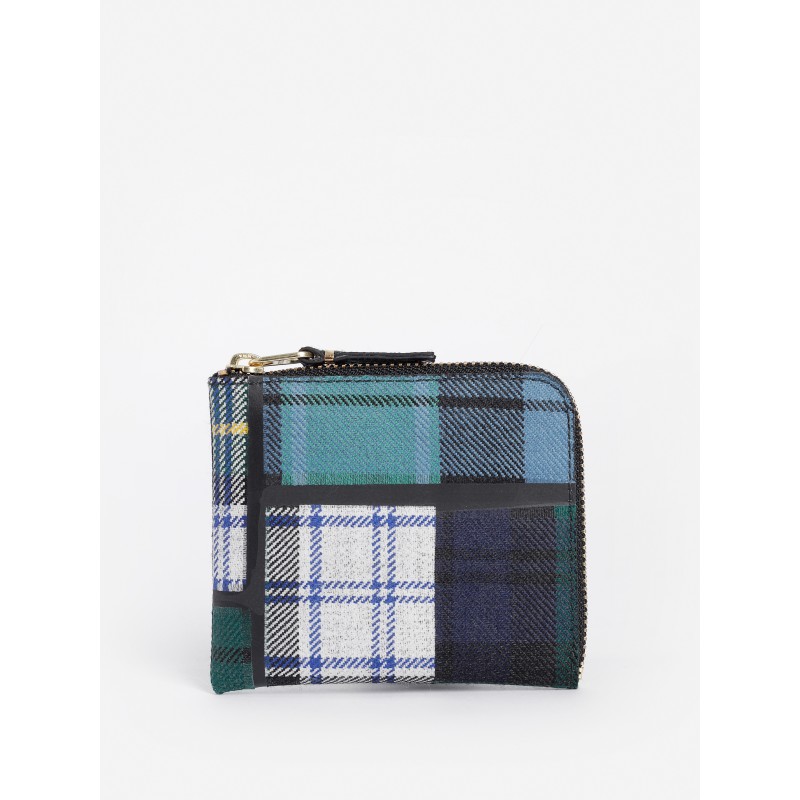 tartan patchwork wallet