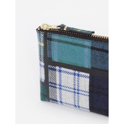 tartan patchwork wallet