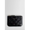 embossed polkadot leather coin purse