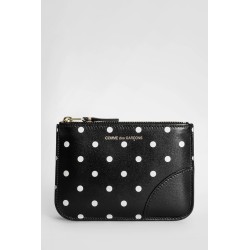 and white polka dots wallet