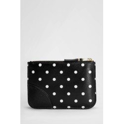 and white polka dots wallet