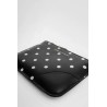 and white polka dots wallet