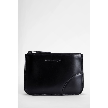 black line zipped wallet