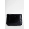 black line zipped wallet