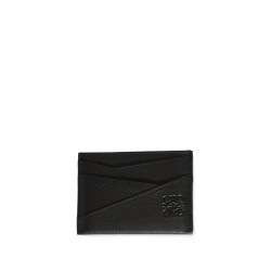 black puzzle edge plain cardholder