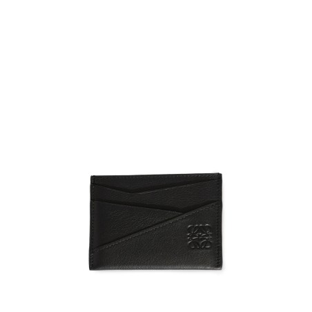 black puzzle edge plain cardholder