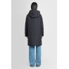 diamond quilted thermoregulated hooded coat