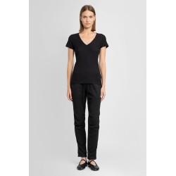 sheer slub casual v neck tee