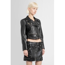 cropped leather jacket