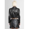 cropped leather jacket