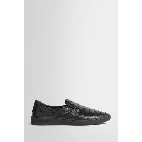 slip-on sneakers in intrecciato leather