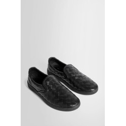 slip-on sneakers in intrecciato leather