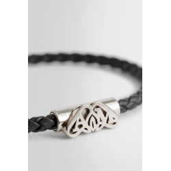 seal logo leather bracelet