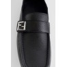 leather ff loafers