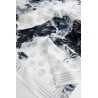 skull chiaroscuro print biker scarf