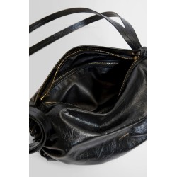 cushion shiny paper cowhide small shoulder bag