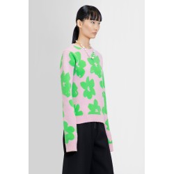 flower graphic virgin wool sweater