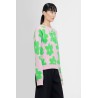 flower graphic virgin wool sweater