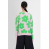 flower graphic virgin wool sweater