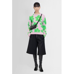 flower graphic virgin wool sweater