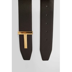 soft grain leather t icon belt